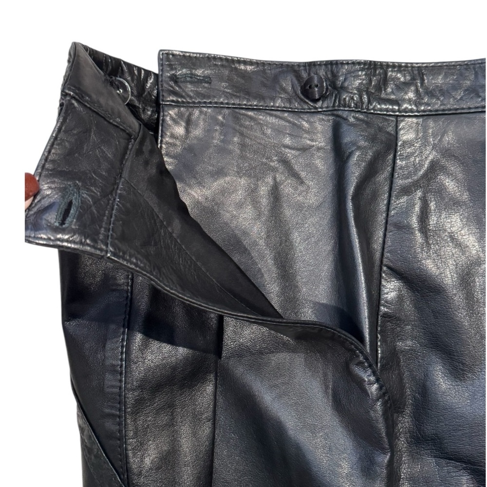 Dominic Bellissimo Leather High Rise Pant 4 - Picture 9 of 15